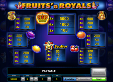 Fruits'n Royals Gratis spielen