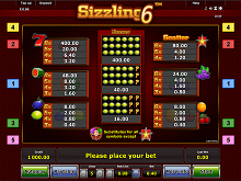 Sizzling 6 Gratis spielen