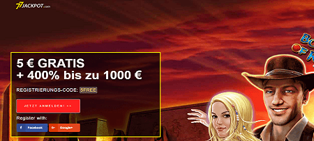 77 jackpot 5 euro gratis