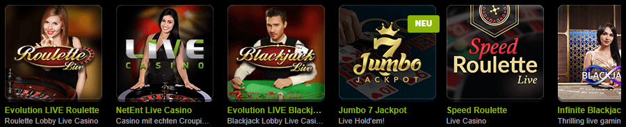 Comeon Slots - Live Casino Evolution Gaming and NetEnt
