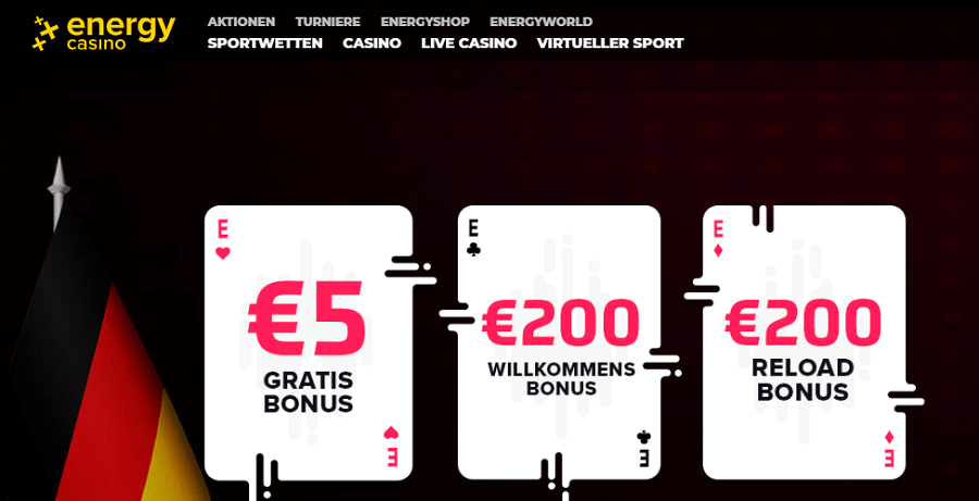 No Deposit Energy Bonus