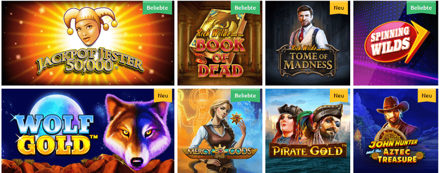 Spielautomaten im Slots Magic Casino