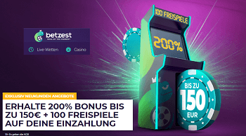 Betzest 200 Prozent Bonus