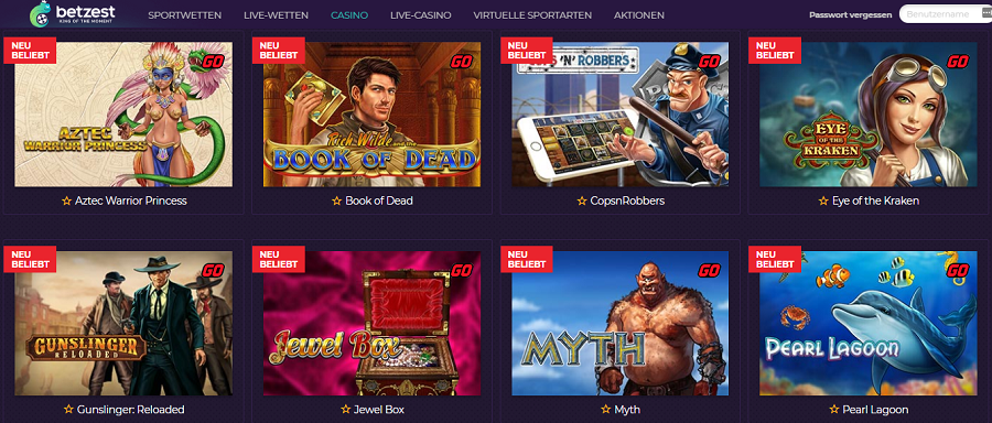 Playn GO slots at Betzest Casino