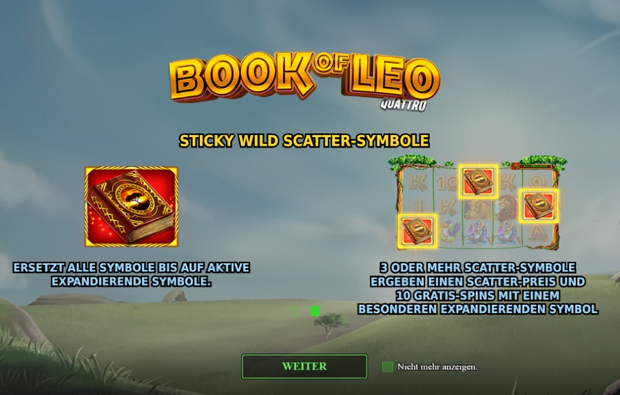 Book of Leo Quattro Stakelogic kostenlos spielen