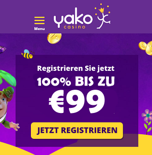 Yako Casino €99 bonus