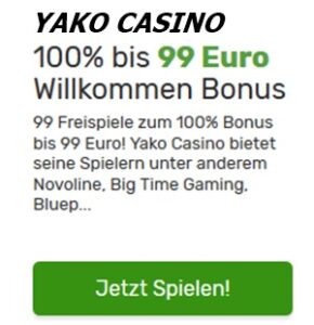 YAKO CASINO EINSTIEGSANGEBOT