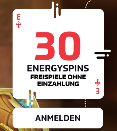 30 Freispiele ohne Einzahlung - Energyspins