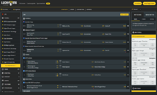 Lucky Wins Sportwetten