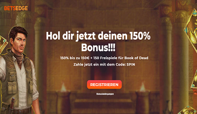 Betsedge Bonus 150 Prozent