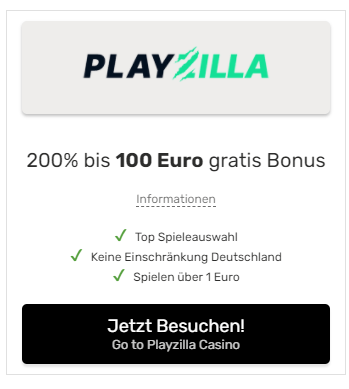 Redeem Playzilla Bonus