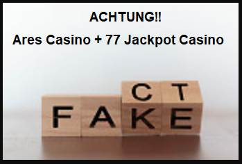 Ares und 77 Jackpot Betrug und Abzocke