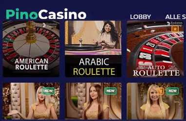 Pino Casino Live Casino