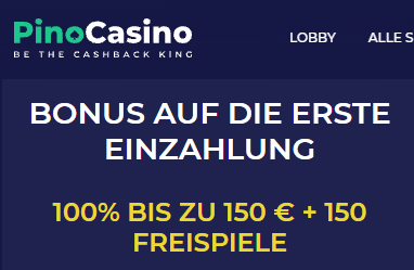 Pino Casino Welcome Bonus
