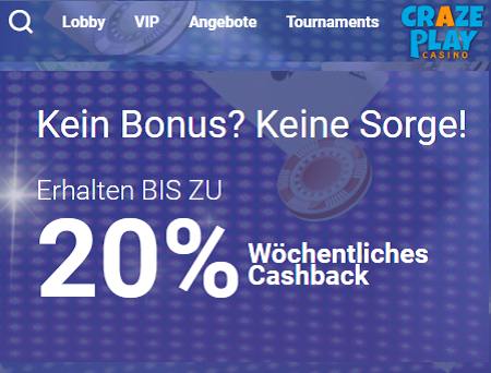 CrazePlay Cashback