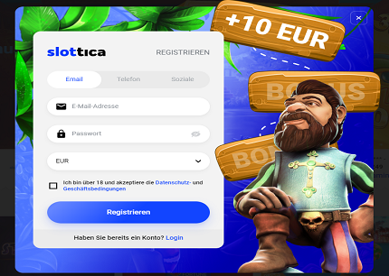 Slottica free Bonus