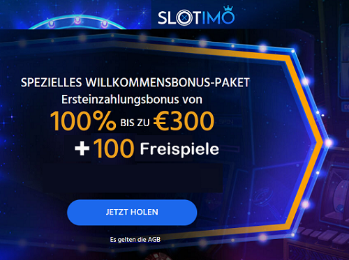 100 Freispiele exklusiv im Slotimo Casino