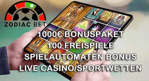 100 Freispiele plus Top Bonus zum Willkommen im Zodiac Bet