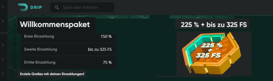 Drip bonus overview