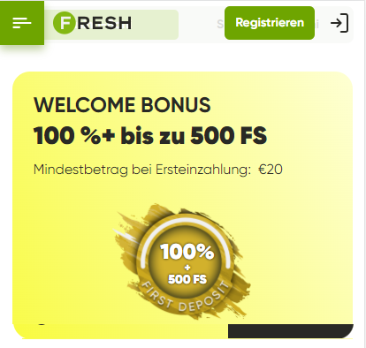 Fresh Casino Sign Up