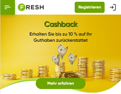 FreshCasino Cashback