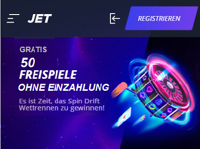 Jet Casino 50 Freispiele ohne Einzahlung