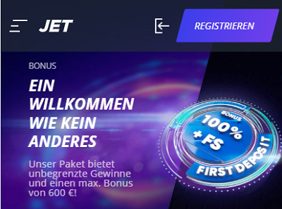 Jet Welcome Bonus