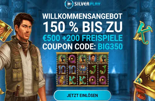 SilverPlay 200 Book of Dead free Spins