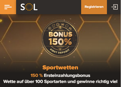 Sol sports betting bonus