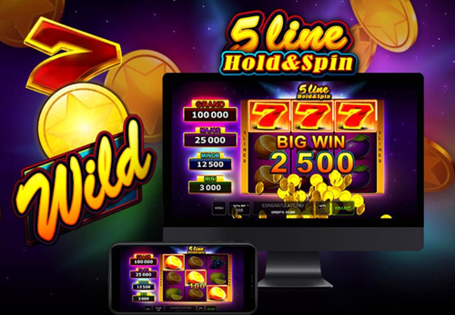 5 Line Hold & Spin: Greentube zurück zum Retro Spielautomaten