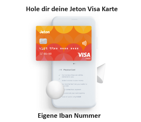Jeton Wallet kostenlose Visa Karte