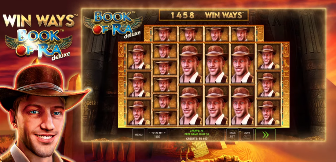 Book of Ra Deluxe Win Ways Full Screen