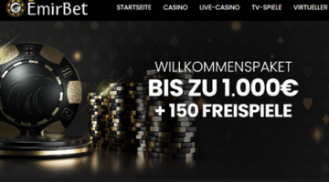 Emirbet Casino 400% Willkommensbonus