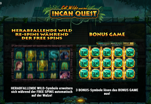 Cat Wild and the Incan Quest free Spins