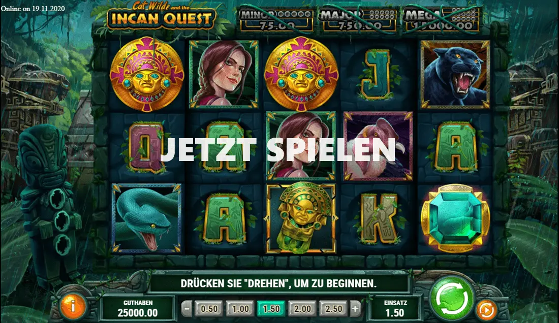 Cat Wild and the Incan Quest kostenlos spielen-min