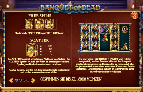 Banquet of Dead free Spins