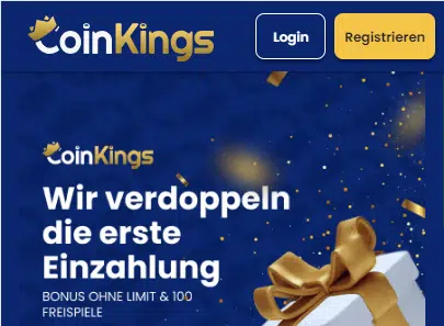 CoinKings Casino alle Spielautomaten für Willkommensbonus