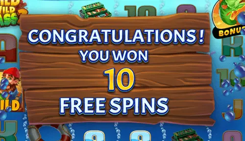 Wild Wild Bass 3 free spins