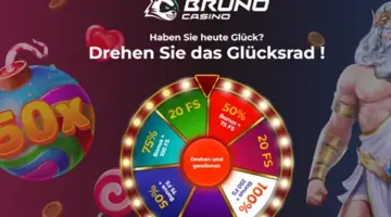 Bruno Casino spin the wheel of fortune and secure free spins
