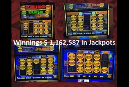 Jackpot Gewinner in Caesars Place Las Vegas