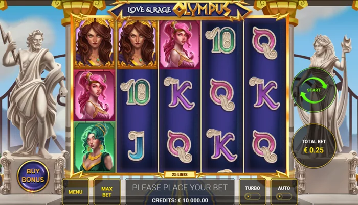 Love and Rage Olympus Buy Bonus