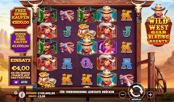 Wild West Gold Blazing Bounty