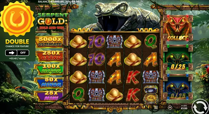 Serpent Gold Hold & Win