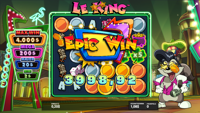Le King Hacksaw Gaming Big Win