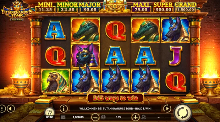 Tutankhamun's Tomb Hold and Win