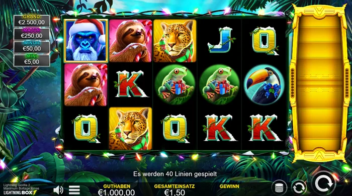 Lightning Gorilla 2 Xmas kostenlos spielen