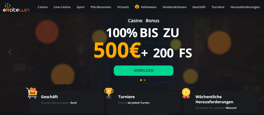 Exictewin Casino Bonus